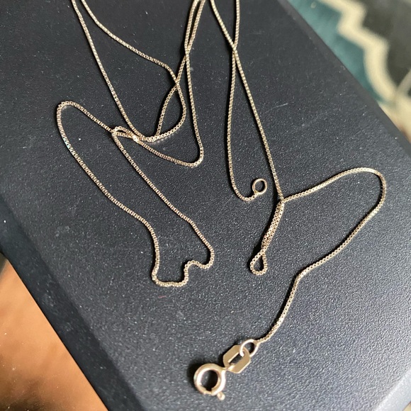 14k white gold box chain - Picture 4 of 6